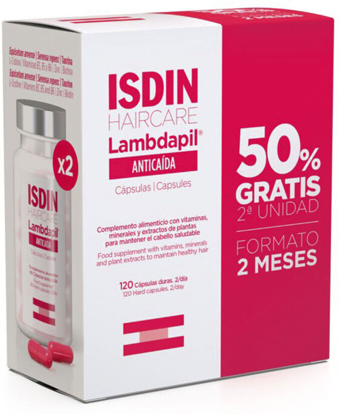 Photos - Hair Product Isdin Lambdapil anti-loss duo 2 x 60 capsules