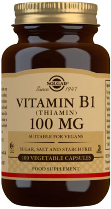 Solgar Vitamin B1 100 Mg Thiamin 100 Vegetable Capsules