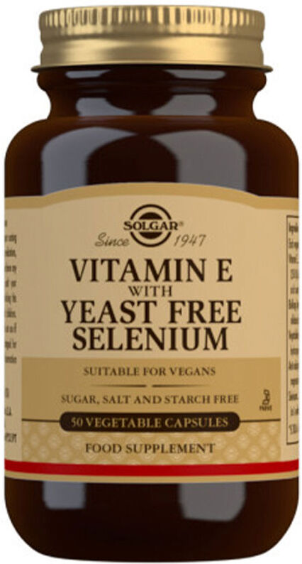 Solgar Vitamin E with Selenium Yeast Free 50 Softgels