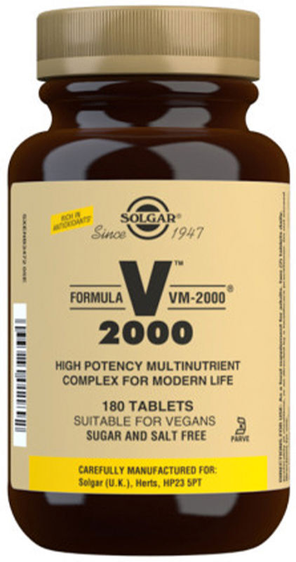 Solgar Multinutrient Formula Vm 2000 180 tablets