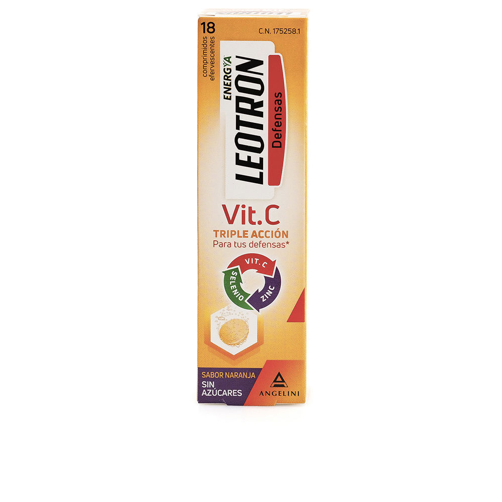 Photos - Vitamins & Minerals Leotron Vitamin C triple action effervescent tablets #Orange 18 u