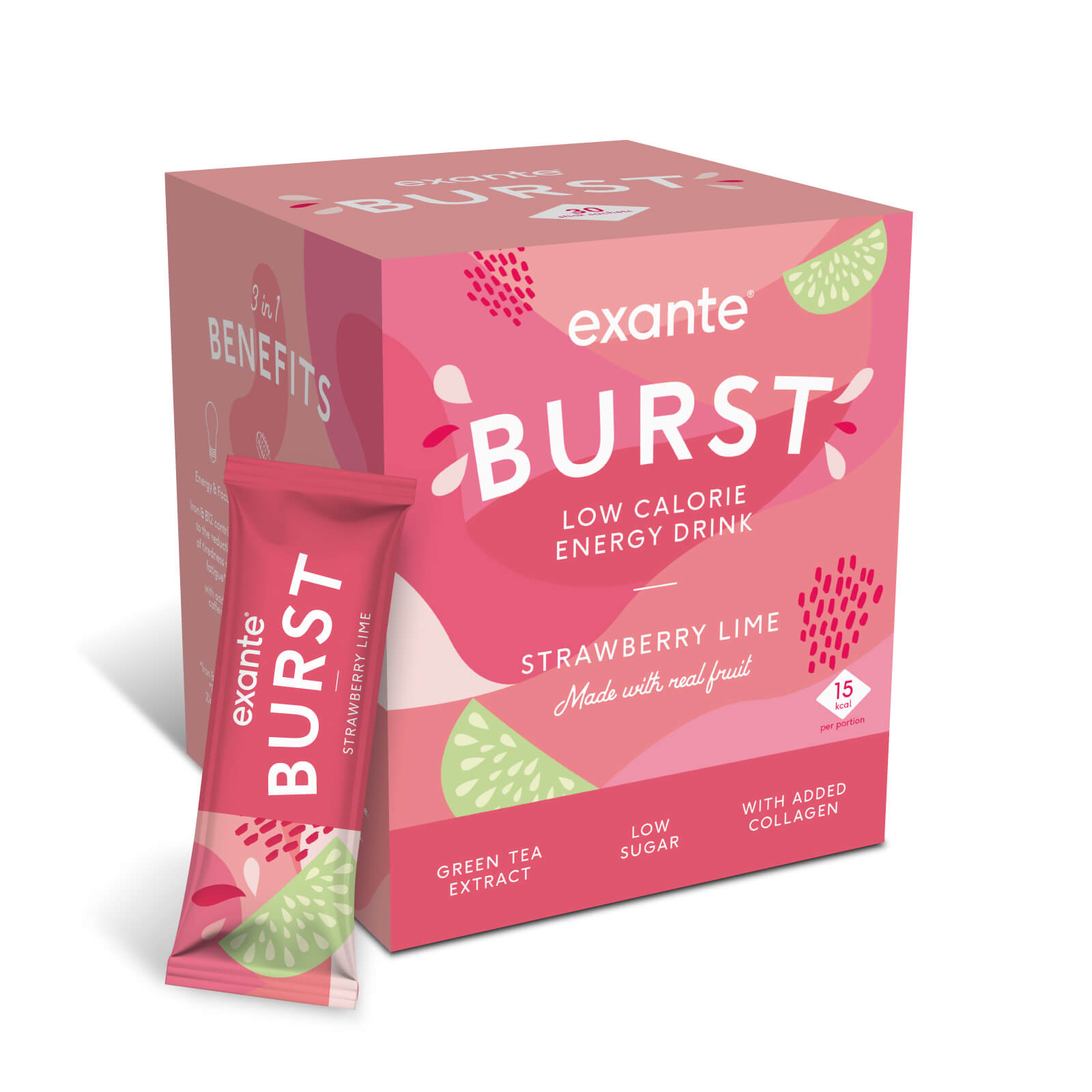 Exante Diet Strawberry Lime BURST Box of 30