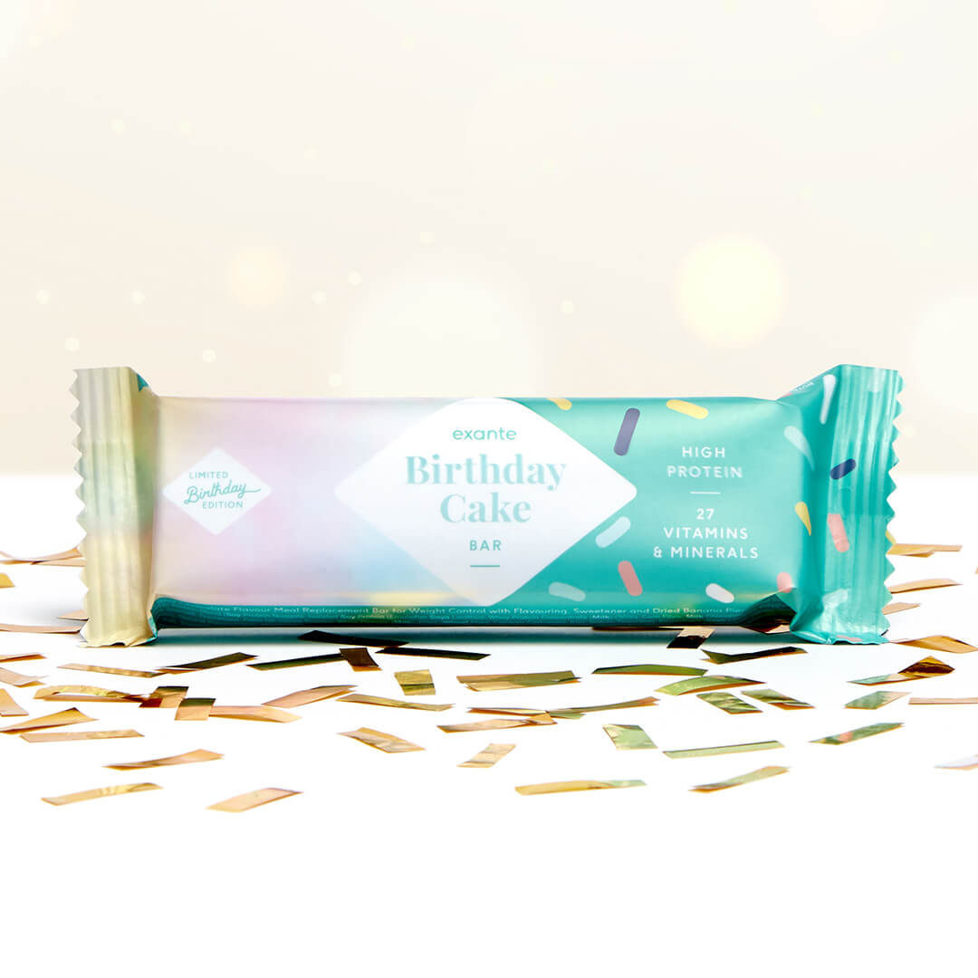 Exante Diet Birthday Cake Meal Replacement Bar