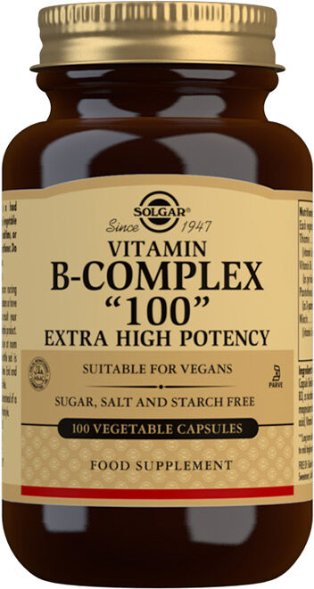 Solgar Vitamin B-Complex "100" Extra High Potency Vegetable Capsules -