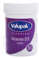 Valupack Vitamin D3 - 60 Tablets