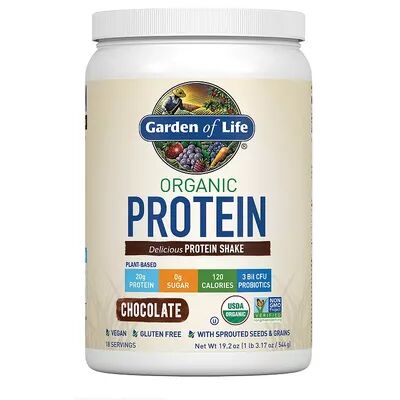 Garden of Life Organic Protein Powder - Chocolate, Multicolor, 19.2 Oz