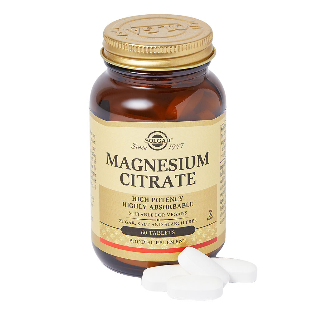 Solgar Magnesium Citrate Tablets Magnesium Citrate Tablets 60caps