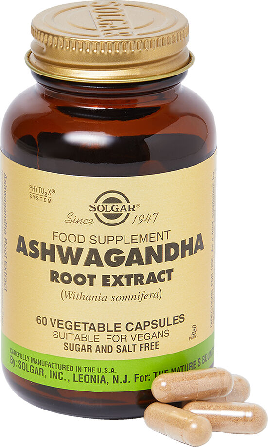 Solgar Ashwagandha Root Extract Vegetable Capsules 60caps