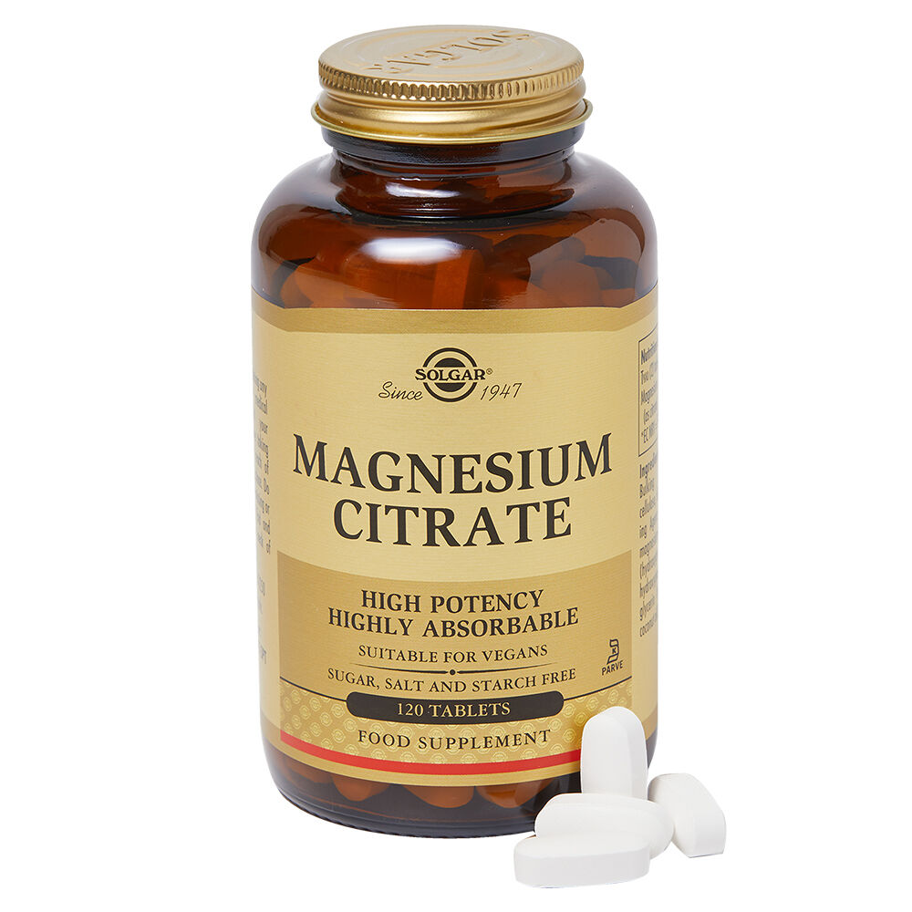 Solgar Magnesium Citrate Tablets Magnesium Citrate Tablets 120caps