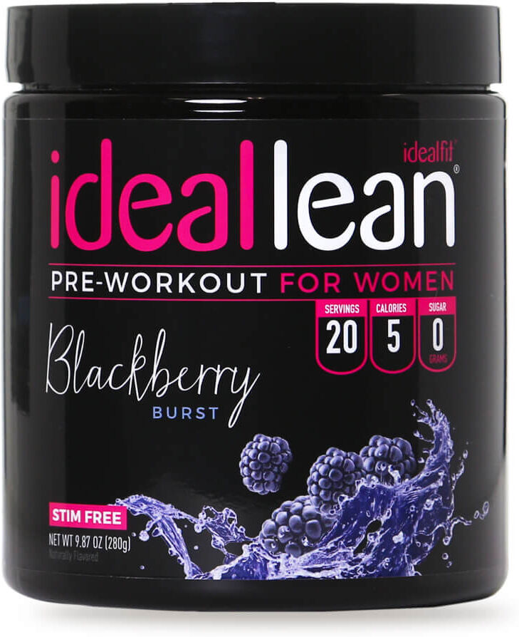 IdealFit IdealLean Stim Free Preworkout Blackberry