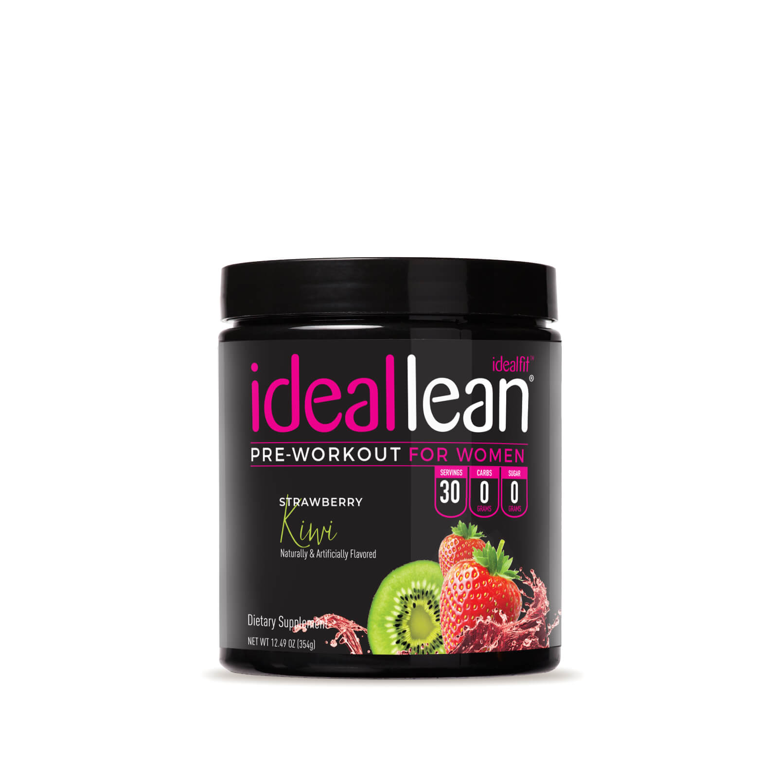 IdealFit IdealLean Pre-Workout - Strawberry Kiwi - 30 Servings