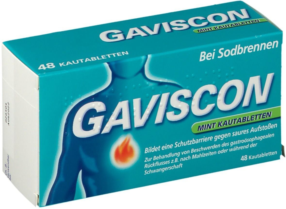 Gaviscon Mint Kautabletten 48 St Kautabletten