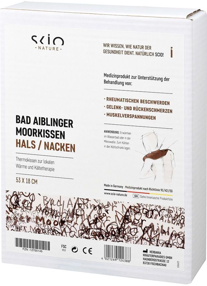 Scio Nature Bad Aiblinger Moorkissen Hals & Nacken 18 cm x 53 cm 1 St Packungsmasse