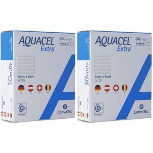 AQUACEL Extra Aquacel™ Extra™ Hydrofaser-Pflaster 5x5 cm 20 ct