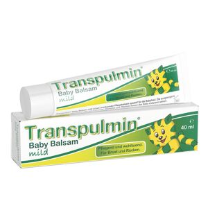 Transpulmin Baby Balsam mild: Wohltuender Erkältungsbalsam für Kinder ab 3 Monaten, 40 ml
