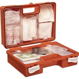 kaiserkraft Erste-Hilfe-Koffer nach DIN 13157, mit Inhalt, 85-teilig, orange