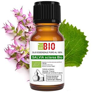 Laborbio Clary Salbei Öl Bio Ätherisches Öl 100% Reines 5 ml Aromatherapie Kosmetik Therapeutische