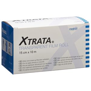 Xtrata transparenter Folienverband 15cmx10m hautfreundliche Fixation mit Lipo-Gel (1 Stück)