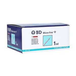 embecta GmbH BD Micro-fine + U 40 Insulinspritze 12,7mm 100x1 Milliliter