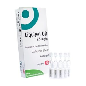 Thea Pharma GmbH Liquigel UD 2,5mg/g Augengel Einzeldosispipetten 30x0.5 Gramm