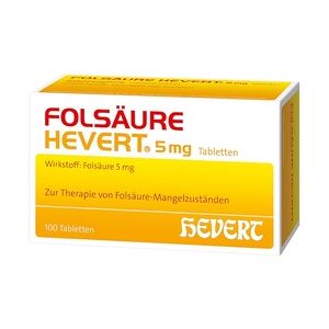 Hevert FOLSÄURE 5 mg Tabletten Mineralstoffe