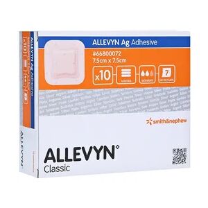 ACA Müller / ADAG Pharma ALLEVYN Ag Adhesive 7,5x7,5 cm Wundverband 10 Stück