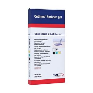 Emra-Med CUTIMED Sorbact Gel Kompressen 7,5x15 cm 10 Stück