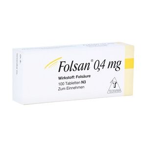 Teofarma Folsan 0,4mg Tabletten 100 Stück