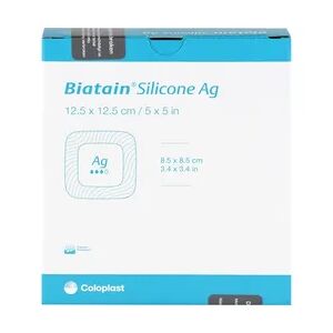 Biatain Silicone Ag Schaumverband 12,5x12,5 cm Erste Hilfe & Verbandsmaterial