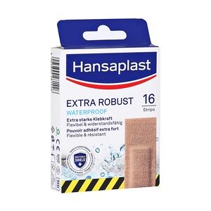 BEIERSDORF HANSAPLAST extra robust wasserdicht Pflasterstrips 16 Stück