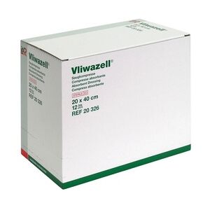 LOHMANN & RAUSCHER VLIWAZELL Saugkompressen steril 20x40 cm 12 Stück