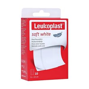 LEUKOPLAST soft white Pflaster 6x10 cm 10 Stück