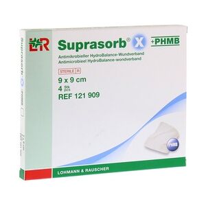 LOHMANN & RAUSCHER SUPRASORB X+PHMB HydroBalance Wundverb.9x9 cm 4 Stück