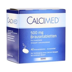 Hermes Arzneimittel Calcimed 500mg Brausetabletten 40 Stück