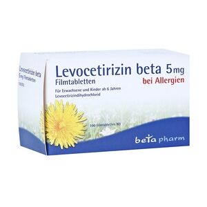 betapharm Arzneimittel GmbH Levocetirizin beta 5mg Filmtabletten 100 Stück