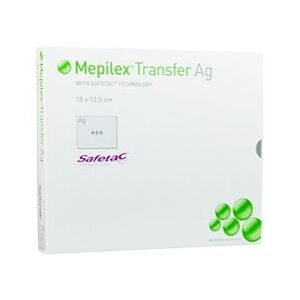 Mölnlycke Health Care GmbH MEPILEX Transfer Ag Schaumverband 10x12,5 cm ster. 5 Stück