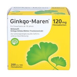 HERMES Arzneimittel GINKGO-MAREN 120 mg Filmtabletten Gedächtnis & Konzentration