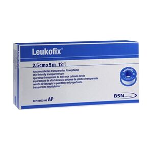 BSN Medical LEUKOFIX Verbandpfl.2,5 cmx5 m 12 Stück