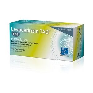 TAD Pharma Levocetirizin TAD 5mg Filmtabletten 50 Stück