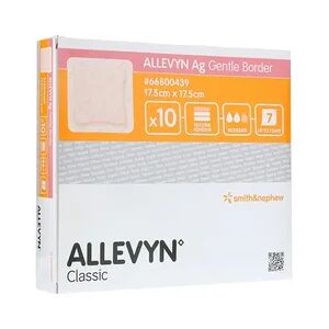 Smith & Nephew GmbH - Woundmanagement ALLEVYN Ag Gentle Border 17,5x17,5 cm Wundverband 10 Stück