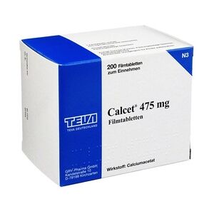 Teva GmbH CALCET 475 mg Filmtabletten 200 Stück