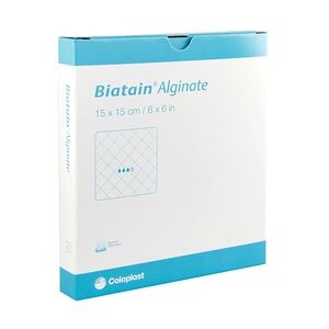 Coloplast BIATAIN Alginate Kompressen 15x15 cm 10 Stück