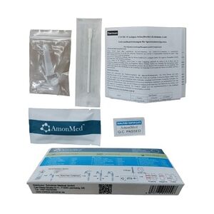 500x COVID-19 AmonMed Antigen Schnelltest, Lollytest / Speicheltest, Einzelverpackt