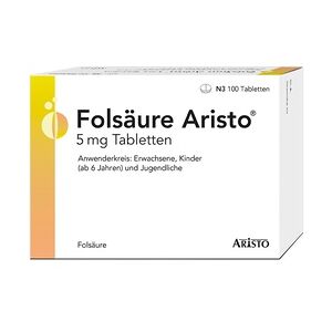 Folsäure Aristo 5mg Tabletten 100 Stück