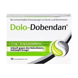 dobendan DOLO- 1,4 mg/10 mg Lutschtabletten Halsschmerzen