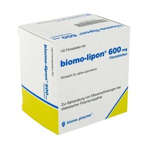 Biomin Pharma Biomo-lipon 600mg Filmtabletten 100 Stück