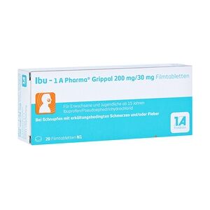 1 A Pharma Ibu-1A Pharma Grippal 200mg/30mg Filmtabletten 20 Stück