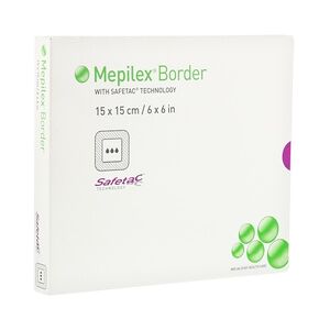 EurimPharm Arzneimittel GmbH MEPILEX Border Schaumverband 15x15 cm 5 Stück