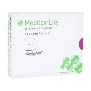 ACA Müller / ADAG Pharma MEPILEX Lite Schaumverband 7,5x8,5 cm steril 5 Stück