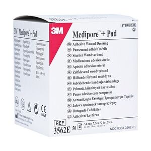 3M MEDIPORE Plus Pad 3562E steriler Wundverband 50 Stück